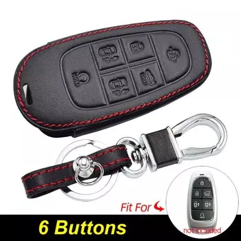 Кожаный чехол ATOBABI для автомобильного ключа, брелок для Hyundai Tucson Nexo Santa Fe Azera Sonata 2021 2022, смарт-пульт дистанционного управления, защитный чехол