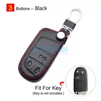 Кожаный чехол ATOBABI для автомобильного ключа для Jeep Renegade Cherokee, Grand Cherokee, Dodge Jcuv, Защитные чехлы для дистанционного управления, автомобильные аксессуары