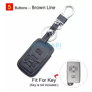 Кожаный чехол ATOBABI для автомобильных ключей для Toyota Alphard Vellfire Previa Estima Isis Ноя Вокси смарт-пульт дистанционного управления Fobs защитный чехол