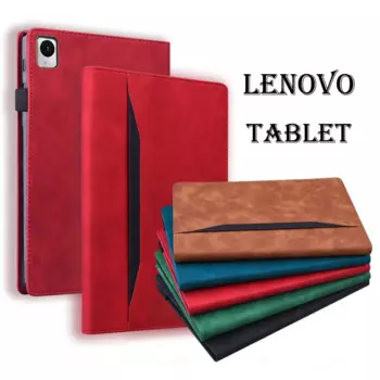 Кожаный чехол-бумажник для планшета Lenovo Tab M10/M10 Plus Tab P11 X605/606/306 J606