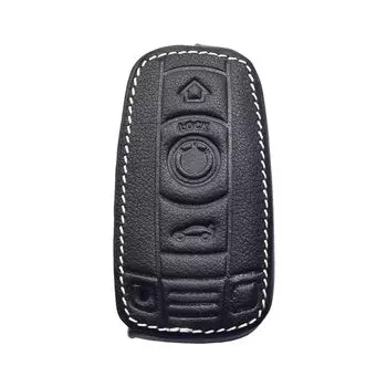 Кожаный чехол для автомобильного ключа брелок для BMW 1 3 5 Z Series E81 E87 E88 E90 E91 E92 E93 E60 E61 E70 E89 смарт-пульт дистанционного управления