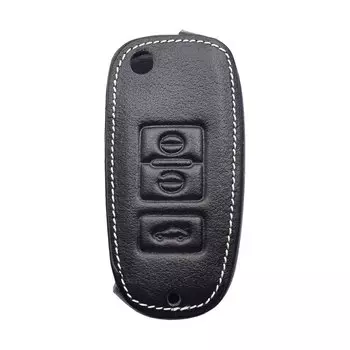 Кожаный чехол для автомобильного ключа брелок для FAW Besturn B30 X40 2016 2017 2018 2019 2020 3 кнопки флип-пульт дистанционного управления защитный чехол