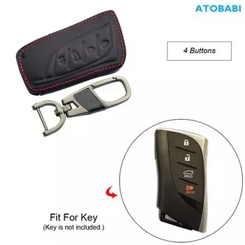 Кожаный чехол для автомобильного ключа, чехол для смарт-пульта дистанционного управления, автоаксессуар для Lexus RX350 2023 LX600 ES250 2022 UX200 LS500 2021 LC500h GX460