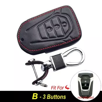 Кожаный чехол для автомобильного ключа для Isuzu X Series DMAX D-Max X-Terrain Pickup 2020 2021 2022 MU-X LS-T Smart Remote Case, автоаксессуары