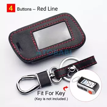 Кожаный чехол для автомобильного ключа для Starline A93 A63 A36 A39 A66 A96 двусторонняя автомобильная сигнализация ЖК-брелок с дистанционным управлением, чехол для защиты кожи