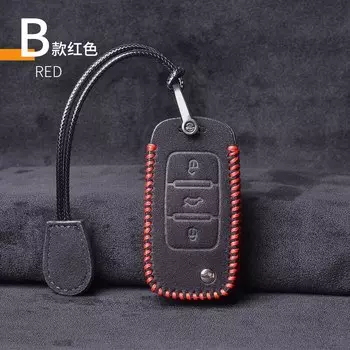 Кожаный чехол для автомобильного ключа для VW Volkswagen Polo Golf Passat Beetle Caddy T5 Up Eos Tiguan Skoda A5 SEAT Leon Altea Flip Remote Cover