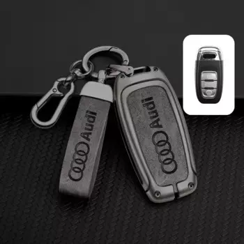 Кожаный чехол для автомобильного ключа из цинкового сплава, чехол для Audi A1 A3 8V A4 B8 B9 A5 A6 C7 A7 A8 Q3 Q5 Q7 S4 S6 S7 S8 R8 TT, аксессуары
