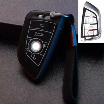 Кожаный чехол для автомобильного ключа из алькантары, материал для BMW X3 X5 X6 F30 F34 E60 E90 F10 E34 E36 F20 G30 F15 F16 1 3 5 7 Series