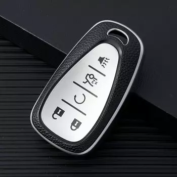 Кожаный чехол для автомобильного ключа из ТПУ с 5 кнопками, чехол для Chevrolet Chevy, Malibu, Camaro, Cruze, подача звуковой волны, болта, Equinox 2017 - 2019