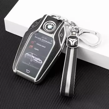 Кожаный чехол для автомобильного ключа из ТПУ для BMW LCD Smart New 5 серии 53016 GT Car X3 7 серии Чехлы для ключей 740 Защитная пленка без ключа