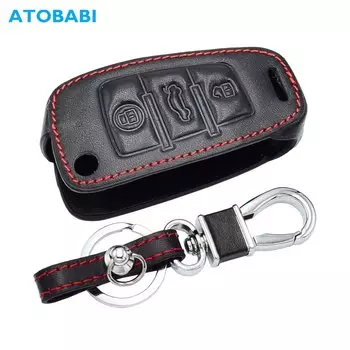 Кожаный чехол для автомобильного ключа, откидные чехлы с дистанционным управлением, автомобильные аксессуары для Audi A1 A3 A4 A5 A6 A8 Q2 Q3 Q5 S1 S3 S4 S5 2018 2019