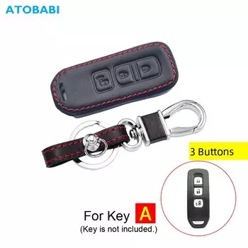 Кожаный чехол для автомобильных ключей, брелок с умным пультом дистанционного управления, защитный чехол для Honda N BOX WGN, ONE N-BOX N-WGN 2015 2016 2017