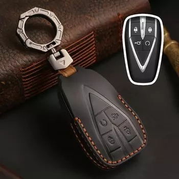 Кожаный чехол для автомобильных ключей, чехол для Changan CS35PLUS CS35 Plus CS55 PLUS CS75 PLUS Eado чехол UNI K Oushang X5 X7 EV брелок