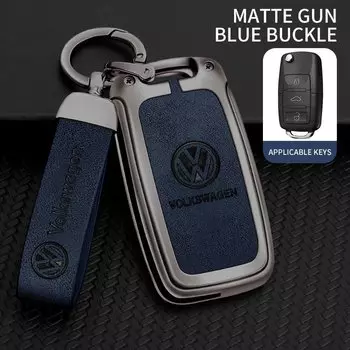 Кожаный чехол для дистанционного ключа автомобиля, защитный чехол для Volkswagen VW Polo Tiguan Golf Jetta Beetle Eos Scirocco Up Transporter Sharan