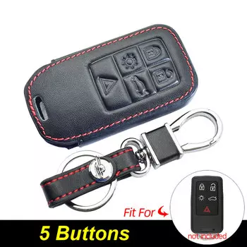 Кожаный чехол для ключа автомобиля Volvo XC70 XC60 V70 V60 S80 S60 V40 брелок держатель умный дистанционный Управление брелоков протектор чехол
