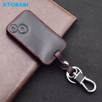 Кожаный чехол для ключей ATOBABI, брелок для ключей для Renault Laguna II Vel Satis Espace 2004 2005, 2 кнопки, чехол для смарт-брелока с дистанционным управлением без ключа
