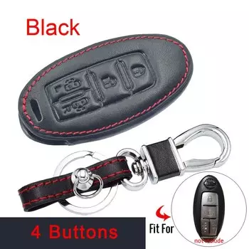 Кожаный чехол для ключей автомобиля ATOBABI, брелок для Nissan Serena Elgrand Roox 2020, 4 кнопки, умный защитный чехол для пульта дистанционного управления без ключа