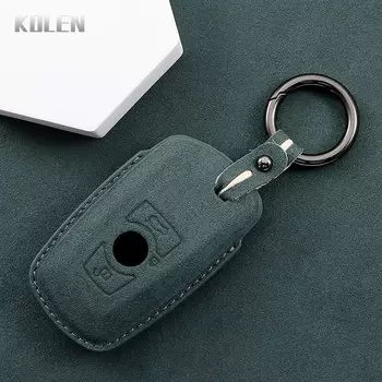 Кожаный Чехол Для Ключей BMW С Дистанционным Управлением F10 F20 F30 F15 F16 F07 F01 F02 F25 F31 1 3 5 7 Series X1 X3 X4 X5 X...