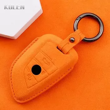 Кожаный Чехол Для Ключей Для BMW X1/X3/X5/X6/X7 1/3/5/6/7 Серии G20/G30/G11/F15/F16/G01/G02/F48/G05/G06/G07 - Чехол Для Ключа...