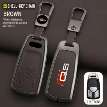 Кожаный чехол для ключей из цинкового сплава для Audi Q5 SQ5 8R FY 2015 2022 2023, брелок для ключей, автоаксессуары