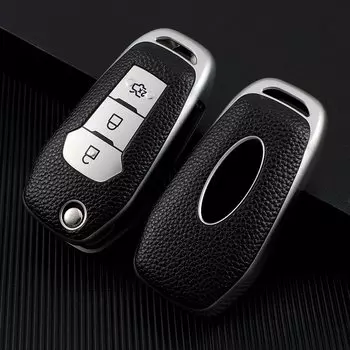 Кожаный Чехол Для Ключей Из ТПУ Для Ford Figo Mondeo 5 Ecosport Fiesta Mk8 Everest Ranger Fusion Kuga Escort F150-универсальн...