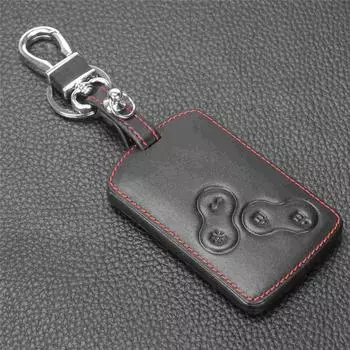 Кожаный чехол для ключей jingyuqin Remote 4 B для Renault Koleos Laguna 2 3 Megane 1 2 3 Sandero Scenic Captur Clio Duster Fluence