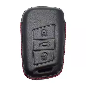 Кожаный чехол для ключей от автомобиля, брелок для Skoda Superb A7 Kodiaq VW Volkswagen Passat B8 Magotan Jetta Smart Remote Fobs Protector Cover