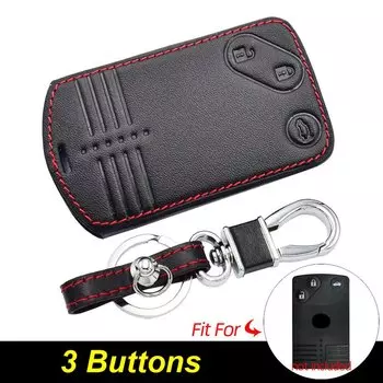 Кожаный чехол для ключей от автомобиля для Mazda CX-7 CX-9 MX-5 Miata RX-8 2007 2008 2009, держатель для ключей, защитный чехол для пульта дистанционного управления