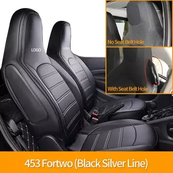 Кожаный чехол для переднего сиденья автомобиля, чехлы для подушек автомобиля, защитный чехол для Smart 453 Fortwo, аксессуары для стайлинга автомобиля, коврик