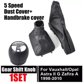 Кожаный чехол для ручки переключения передач, чехол для багажника, чехол для багажника ручного тормоза для Vauxhall Opel Astra II G Zafira A 1998-2010