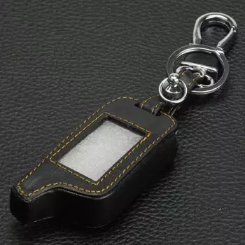 Кожаный чехол jingyuqin с 4 кнопками для ключей автомобиля, чехол для русской версии, двухсторонняя Автомобильная сигнализация, брелок TOMAHAWK X5