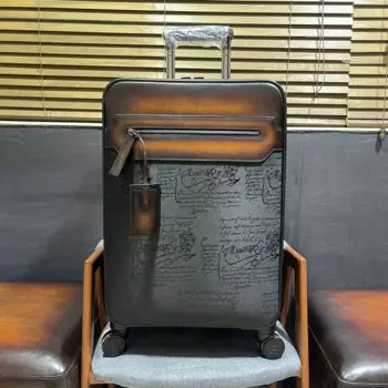 Кожаный Чемодан DIMY на колесиках, мужской деловой чемодан, женский кожаный чемодан, универсальный Дорожный чемодан с кодом на колесиках, мягкий чемодан 22 дюйма