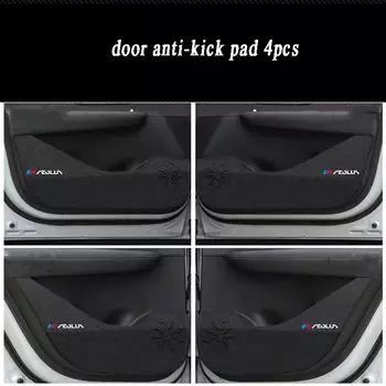 Кожаный коврик для внутренней двери автомобиля из углеродного волокна, противоударная накладка для Dongfeng Huge Aeolus Haoji 2022 2023 2024 2025 Kit