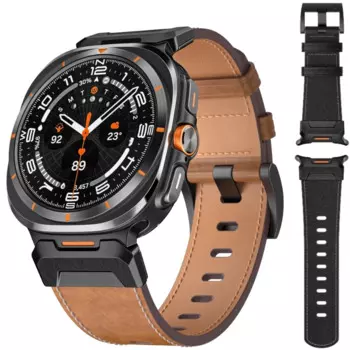 Кожаный металлический ремешок для часов Samsung Galaxy Watch Ultra 47 мм, высококачественный специализированный браслет для Galaxy Watch Ultra 47, спортивный ремешок для часов