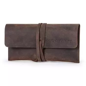 Кожаный пенал Crazy Horse для ручек CONTACTS FAMILY