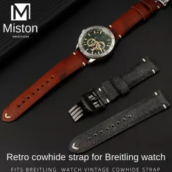 Кожаный ремешок для часов Breitling SA Avenger черный соперник Superocean желтый волк Premier AB0118 винтажная цепочка для часов 22 мм