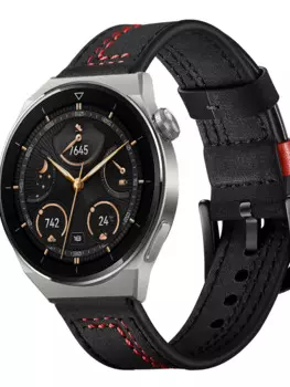 Кожаный ремешок для HUAWEI Watch GT3 Pro, сшитый браслет для наручных часов 3 Pro GT2 GT3 42 мм 46 мм GT 2e Runner