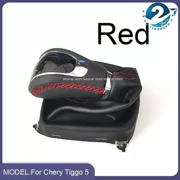 Кожаный ручной рычаг переключения передач для Chery Tiggo 5 Пылезащитная крышка рычага переключения передач/ручка переключения передач MT