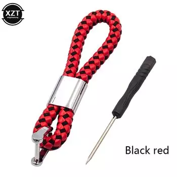 Кожаный шнур, брелок для автомобиля, ручная работа, тканые брелки, парные автомобильные подарки, Съемные Металлические Брелки