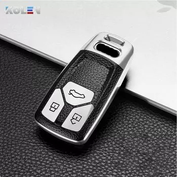 Кожаный + ТПУ чехол для автомобильного дистанционного ключа для Audi A4 B9 A5 A6L A6 S4 S5 S7 8W Q7 4M Q5 TT TTS RS Coupe Стайлинг Аксессуары