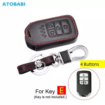 Кожаный защитный чехол для автомобильного ключа для Honda Civic Accord Jazz City Fit Jade Odyssey Pilot Sight Crosstour