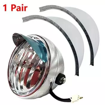 Козырек для фар 5,2 дюйма, для мотоциклов, Honda, Suzuki, Triumph, Cafe, Racer, Ducati, Davidson, 1 пара