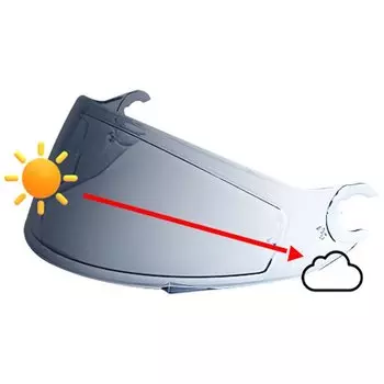 Козырек мотоциклетного шлема для Shark Skwal D-Skwal 2 Spartan Carbon