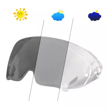 Мотоциклетный шлем, фотохромный козырек, анти-УФ-защитный козырек для ПК, линзы Atlas, хромический дымчатый темный сменный козырек для RUROC ATLAS 3,0 4,0