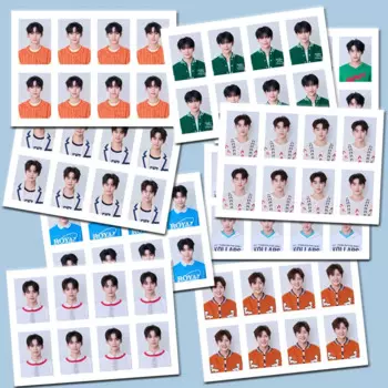 Kpop ZEROBASEONE KCON One Inch ID Photo Charm Почтовая открытка ZB1 Ricky Hanbin Gyuvin Zhanghao Taerae Photocard веера коллекционные подарки