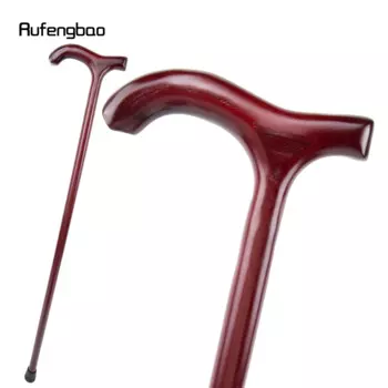 Красная деревянная одинарная модная трость, декоративная трость Cospaly трость, Хэллоуин, трость, палочка 92 см