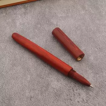Красная деревянная шариковая ручка Chouxiongluwei