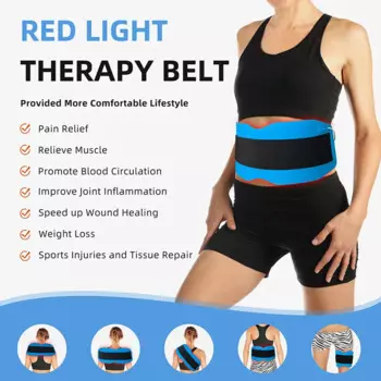 Красная фототерапия для желудка, сжигание жира, потеря веса, расслабление мышц тела, снятие боли, 24 Вт, для домашнего использования, нм