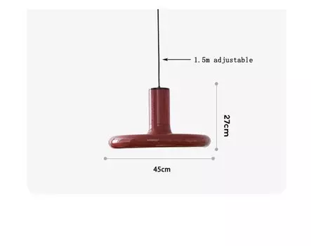Красная подвесная люстра XIWEIER