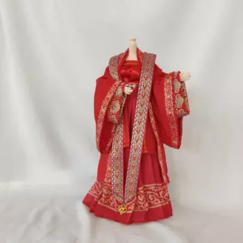 Красное античное свадебное платье 30 см, аксессуары для шарнирных кукол для переодевания в новое платье